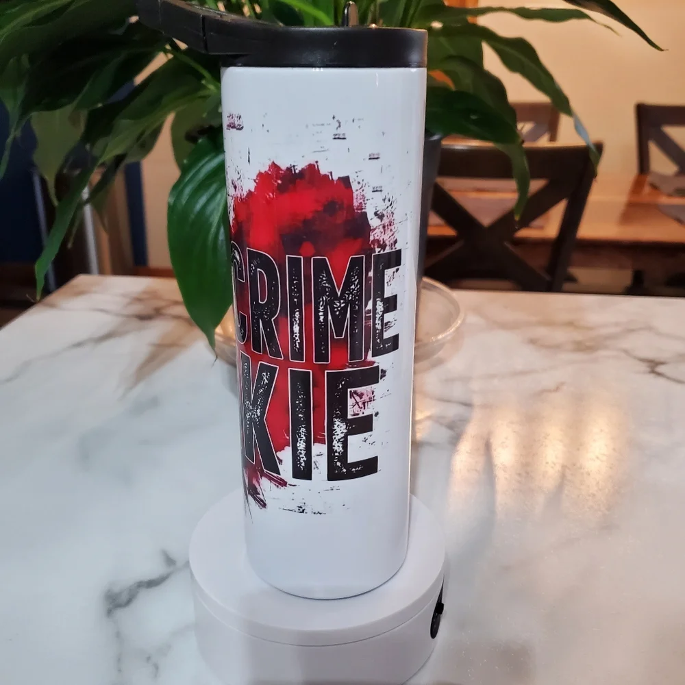 True Crime Junkie 20oz Tumbler  with duo lids 🎉sale